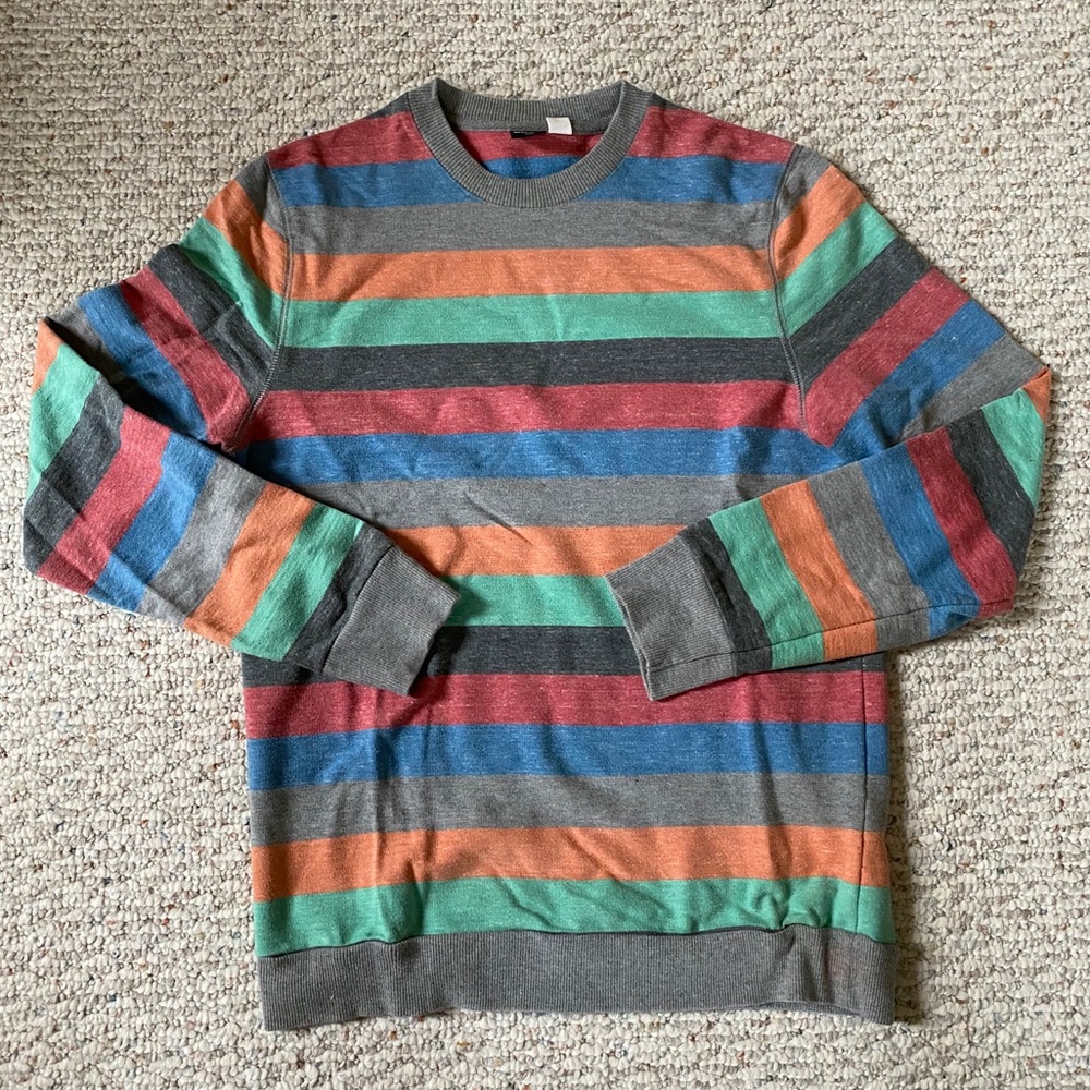 Striped BDG Crewneck